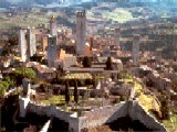 San Gimignano à vue d'oiseau