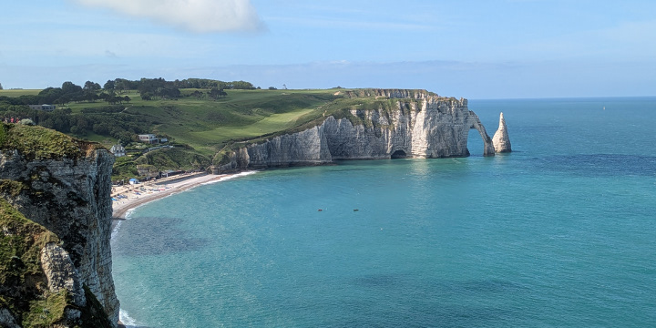 Vue de la falaise d'Aval
