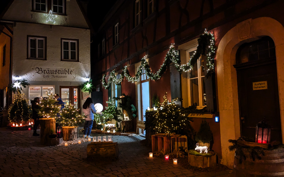The festive Bräustüble Cafe